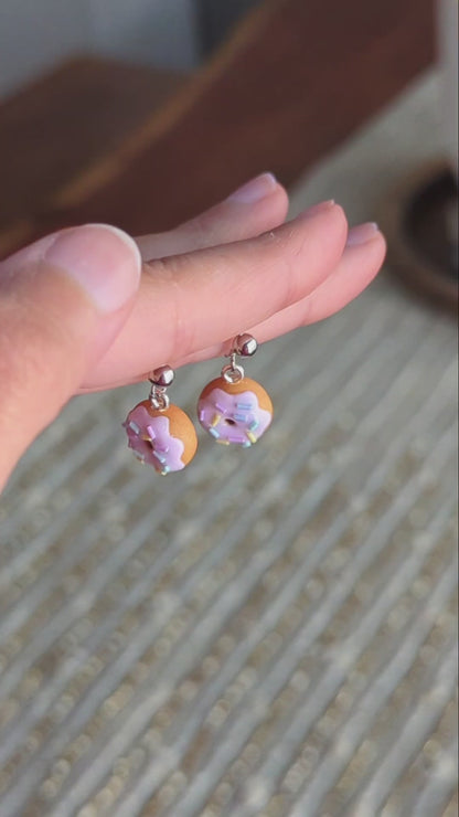 Lilac Dream Donut Earrings